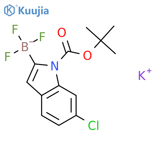 Potassium 1-Boc-6-chloroindole-2-trifluoroborate structure