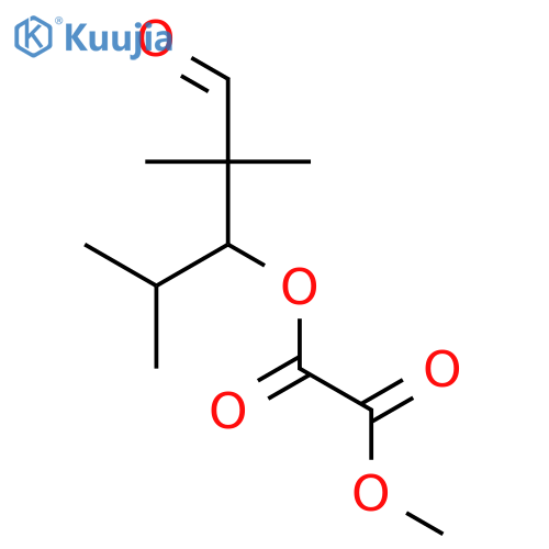 Ethanedioic acid, 2,2-dimethyl-1-(1-methylethyl)-3-oxopropyl methyl ester structure
