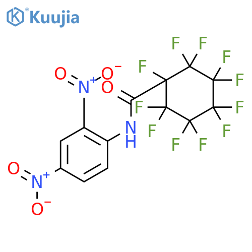 Cyclohexanecarboxamide,N-(2,4-dinitrophenyl)-1,2,2,3,3,4,4,5,5,6,6-undecafluoro- structure