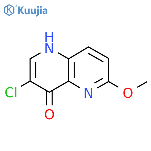 3-Chloro-6-methoxy-1H-1,5naphthyridin-4-one structure