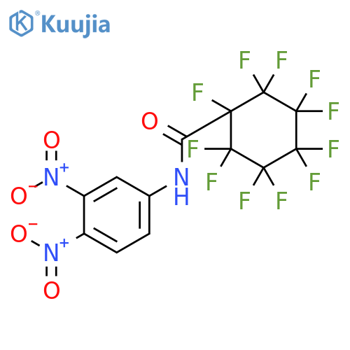 Cyclohexanecarboxamide, N-(3,4-dinitrophenyl)-1,2,2,3,3,4,4,5,5,6,6-undecafluoro- structure