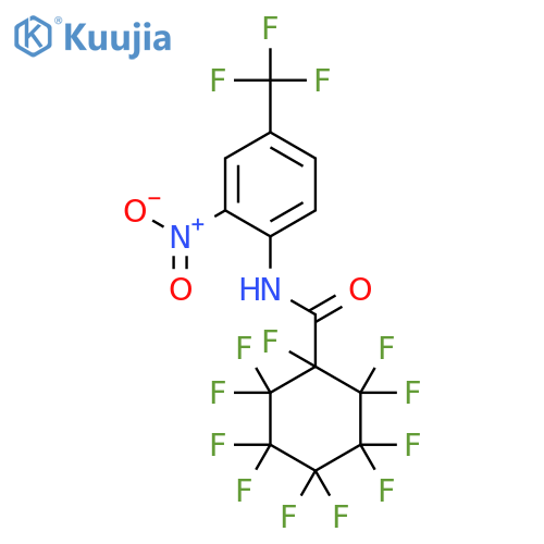 Cyclohexanecarboxamide, 1,2,2,3,3,4,4,5,5,6,6-undecafluoro-N-[2-nitro-4-(trifluoromethyl)phenyl]- structure