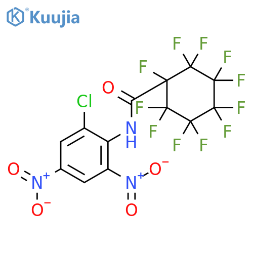 Cyclohexanecarboxamide, N-(2-chloro-4,6-dinitrophenyl)-1,2,2,3,3,4,4,5,5,6,6-undecafluoro- structure