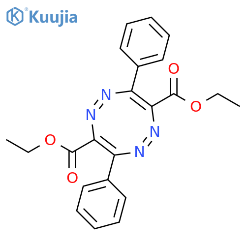1,2,5,6-Tetrazocine-3,7-dicarboxylic acid, 4,8-diphenyl-, diethyl ester structure