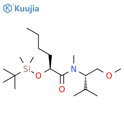 Hexanamide, 2-[[(1,1-dimethylethyl)dimethylsilyl]oxy]-N-[1-(methoxymethyl)-2-methylpropyl]-N-methyl-, [S-(R*,R*)]- (9CI) structure