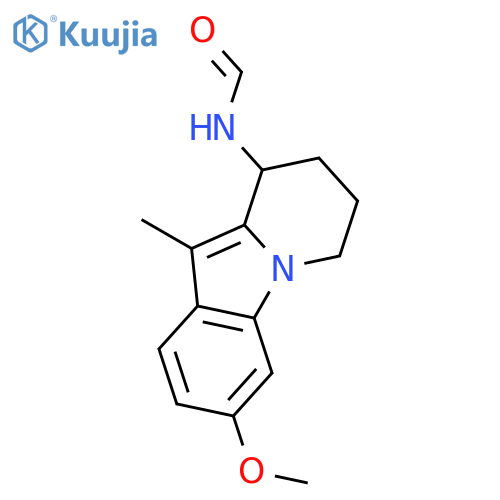 Formamide, N-(6,7,8,9-tetrahydro-3-methoxy-10-methylpyrido[1,2-a]indol-9-yl)-, (±)- structure