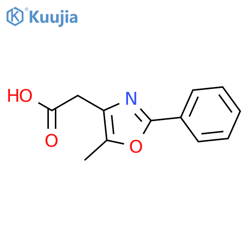 2-(5-Methyl-2-phenyl-1,3-oxazol-4-yl)acetic acid structure