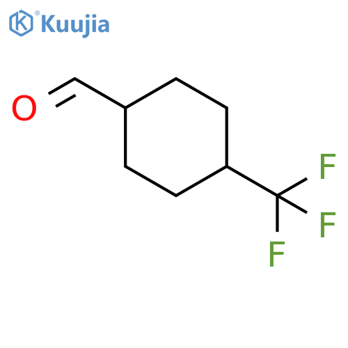 4-(trifluoromethyl)cyclohexane-1-carbaldehyde, Mixture of diastereomers structure