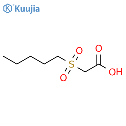 2-(pentane-1-sulfonyl)acetic acid structure
