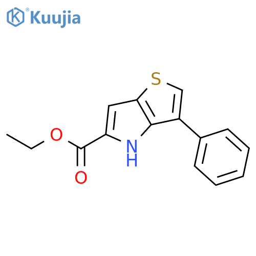 4H-Thieno[3,2-b]pyrrole-5-carboxylic acid, 3-phenyl-, ethyl ester structure