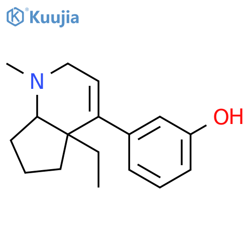 Phenol,3-[(4aR,7aR)-4a-ethyl-2,4a,5,6,7,7a-hexahydro-1-methyl-1H-cyclopenta[b]pyridin-4-yl]-,rel- structure