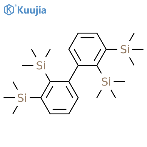 Silane, [1,1'-biphenyl]-2,2',3,3'-tetrayltetrakis[trimethyl- structure