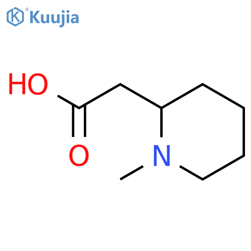 2-(1-Methylpiperidin-2-yl)acetic acid structure