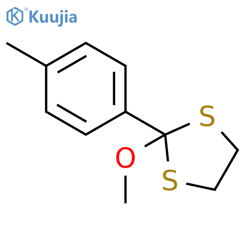 1,3-Dithiolane, 2-methoxy-2-(4-methylphenyl)- structure