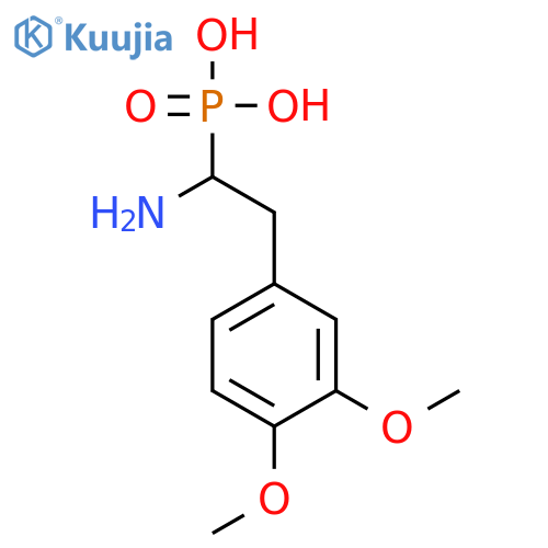 Phosphonic acid, [1-amino-2-(3,4-dimethoxyphenyl)ethyl]- structure