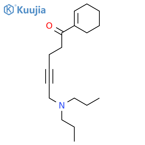 4-Hexyn-1-one, 1-(1-cyclohexen-1-yl)-6-(dipropylamino)- structure