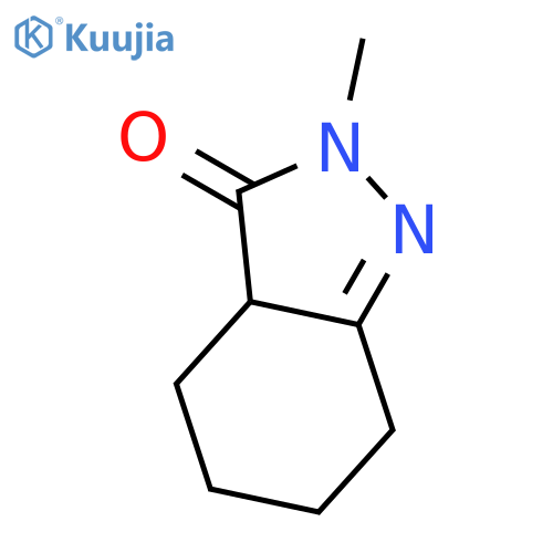3H-Indazol-3-one, 2,3a,4,5,6,7-hexahydro-2-methyl- structure