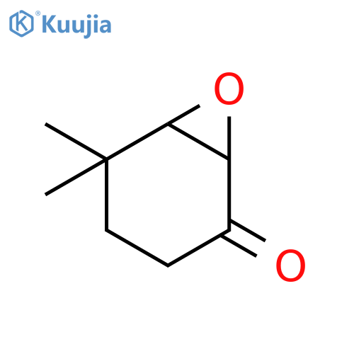 5,5-dimethyl-7-oxabicyclo[4.1.0]heptan-2-one structure