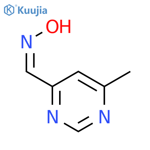 4-Pyrimidinecarboxaldehyde,6-methyl-, oxime structure