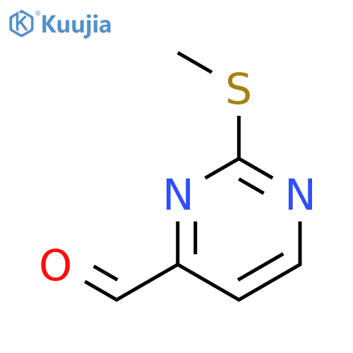 2-(methylsulfanyl)pyrimidine-4-carbaldehyde structure