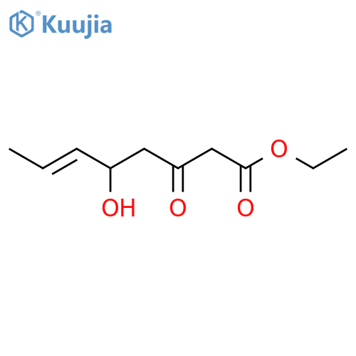 6-Octenoic acid, 5-hydroxy-3-oxo-, ethyl ester structure