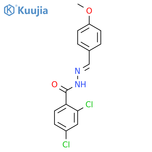 Benzoic acid, 2,4-dichloro-, [(4-methoxyphenyl)methylene]hydrazide structure