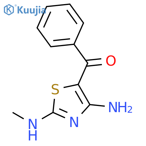 4-Amino-2-(methylamino)-1,3-thiazol-5-yl(phenyl)methanone structure