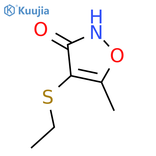 3(2H)-Isoxazolone,4-(ethylthio)-5-methyl- structure