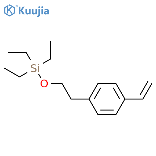 Silane, [2-(4-ethenylphenyl)ethoxy]triethyl- structure