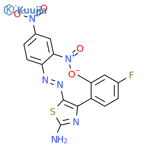 2-Thiazolamine, 5-[(2,4-dinitrophenyl)azo]-4-(4-fluoro-2-methylphenyl)- structure