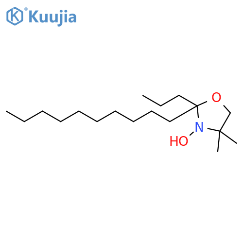 3-Oxazolidinyloxy, 2-decyl-4,4-dimethyl-2-propyl- structure