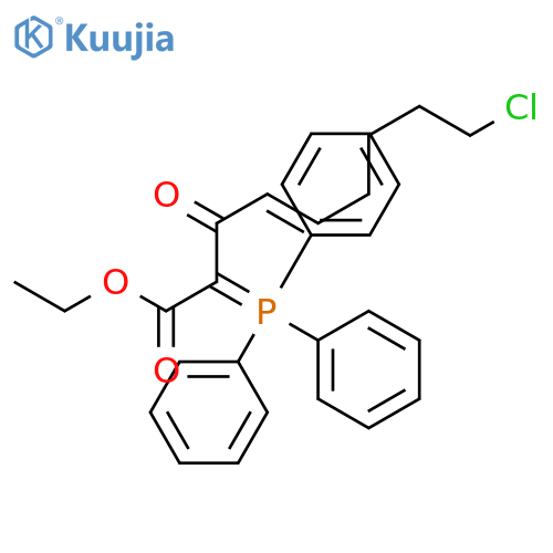 4-Nonenoic acid, 9-chloro-3-oxo-2-(triphenylphosphoranylidene)-, ethyl ester, (E)- structure