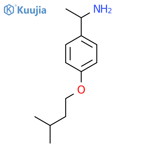 1-[4-(3-methylbutoxy)phenyl]ethan-1-amine structure
