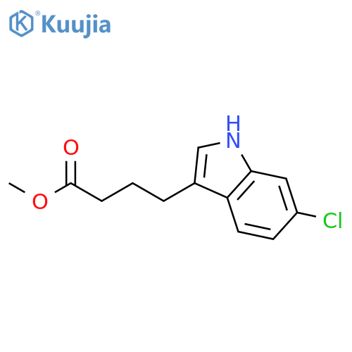1H-Indole-3-butanoic acid, 6-chloro-, methyl ester structure