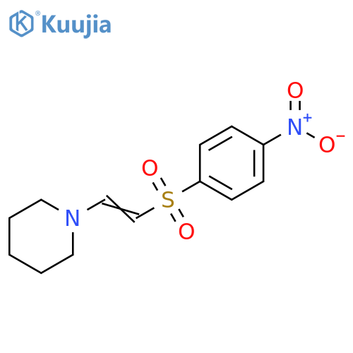 Piperidine, 1-[2-[(4-nitrophenyl)sulfonyl]ethenyl]- structure