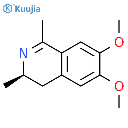 Isoquinoline,3,4-dihydro-6,7-dimethoxy-1,3-dimethyl-, hydrochloride (1:1) structure