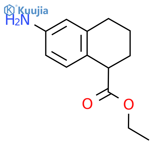 ethyl 6-amino-1,2,3,4-tetrahydronaphthalene-1-carboxylate structure