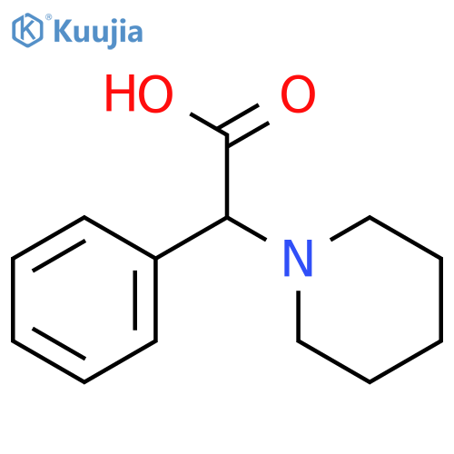 2-Phenyl-2-(piperidin-1-yl)acetic acid structure