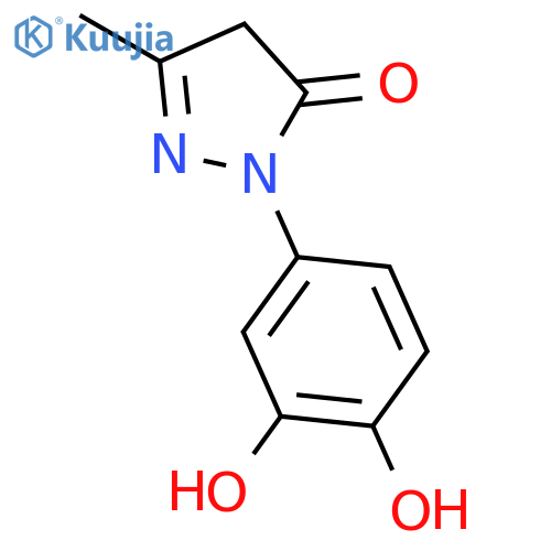 3H-Pyrazol-3-one,2-(3,4-dihydroxyphenyl)-2,4-dihydro-5-methyl- structure