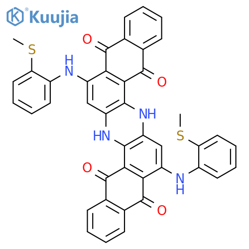 5,9,14,18-Anthrazinetetrone, 6,15-dihydro-8,17-bis[[2-(methylthio)phenyl]amino]- structure