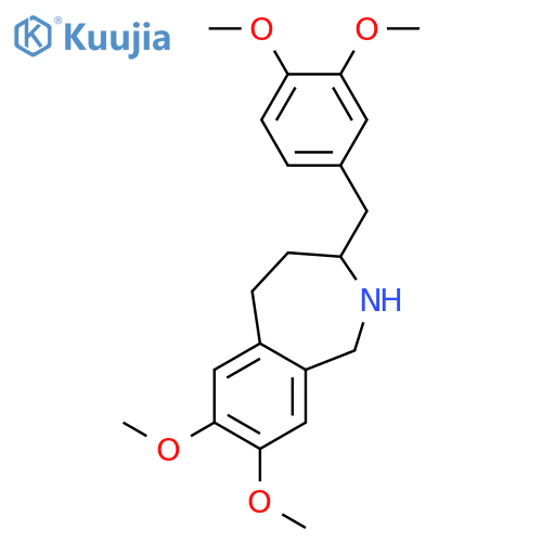 1H-2-Benzazepine, 3-[(3,4-dimethoxyphenyl)methyl]-2,3,4,5-tetrahydro-7,8-dimethoxy- structure