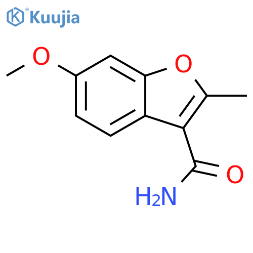 3-Benzofurancarboxamide, 6-methoxy-2-methyl- structure
