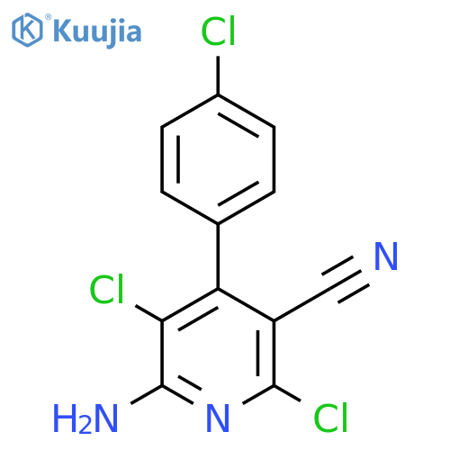 3-Pyridinecarbonitrile, 6-amino-2,5-dichloro-4-(4-chlorophenyl)- structure