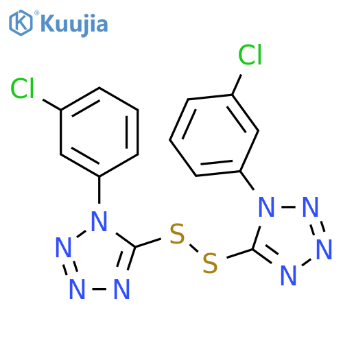 1H-Tetrazole, 5,5'-dithiobis[1-(3-chlorophenyl)- structure