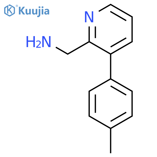 3-(4-methylphenyl)pyridin-2-ylmethanamine structure