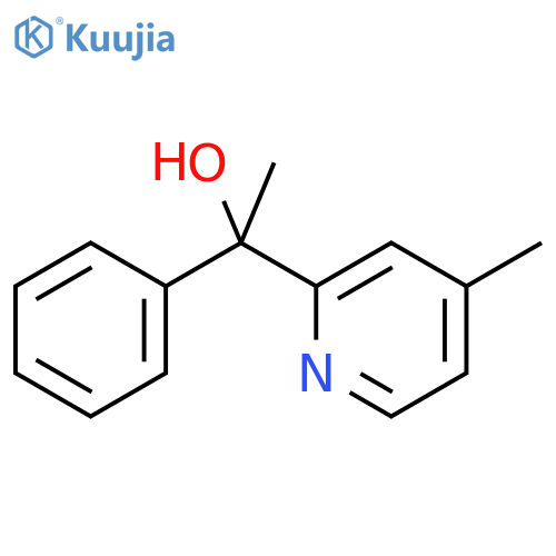1-(4-Methylpyridin-2-yl)-1-phenylethan-1-ol structure