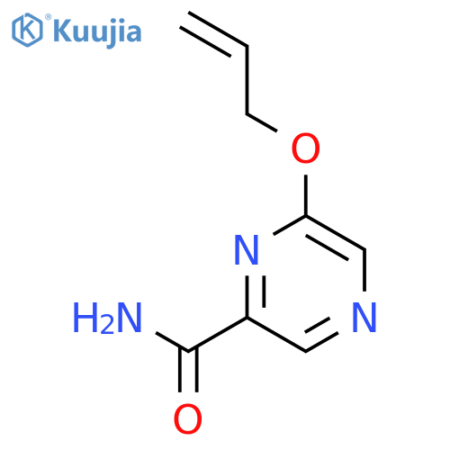 6-(2-propen-1-yloxy)-2-Pyrazinecarboxamide structure