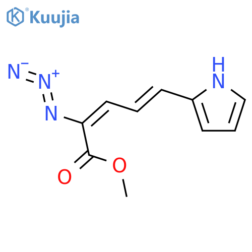 2,4-PENTADIENOIC ACID, 2-AZIDO-5-(1H-PYRROL-2-YL)-, METHYL ESTER structure
