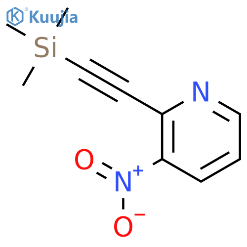 3-nitro-2-[2-(trimethylsilyl)ethynyl]pyridine structure