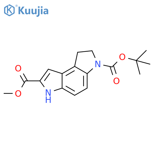 6-tert-Butyl 2-methyl 7,8-dihydropyrrolo-3,2-eindole-2,6(3H)-dicarboxylate structure